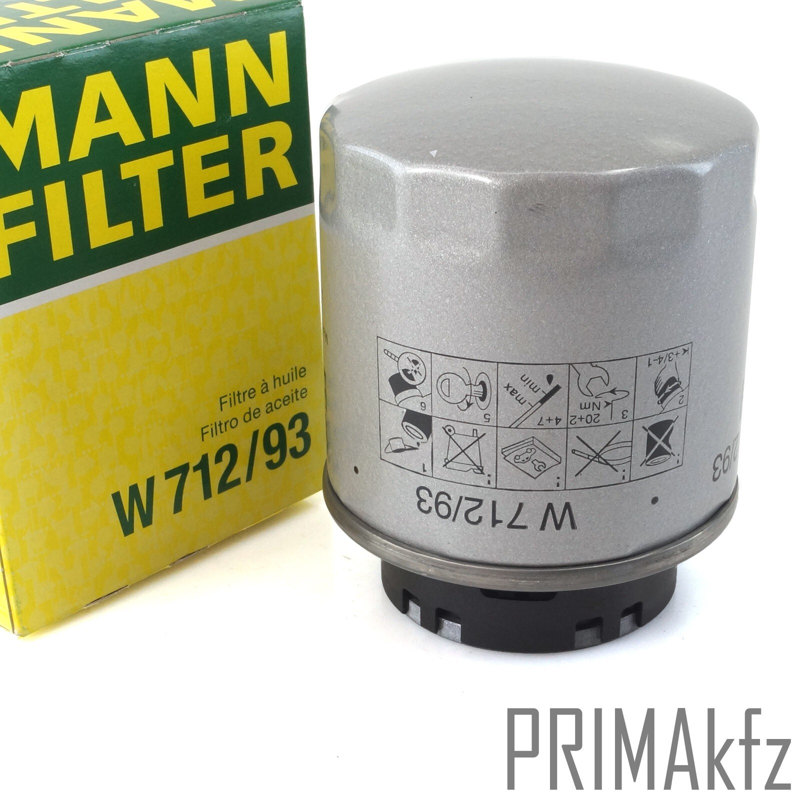MANN HU719/7x Ölfilter + Schraube AUDI CHRYSLER DODGE FORD