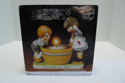 Hershey's Candle Holder Ceramic Taiwan Sharing the Good Things in box
