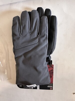 Swiss Tech Men's 3M Grey Thinsulate Premium Gloves Sz S/M - New Waterproof