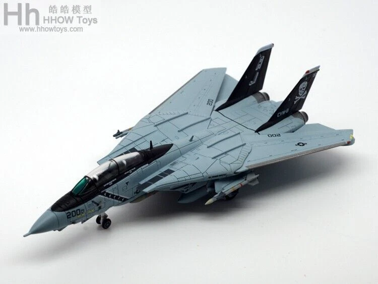 S14 1/144 F-14A male cat alloy model VF-84 Jolly Roger Squadron AJ200 1991 - Image 4 of 4