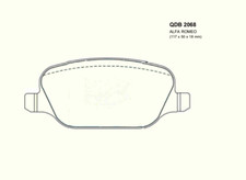 DB2068 QFM ETZ1 BRAKE PADS SET SUIT ALFA ROMEO SPIDER BRERA 159