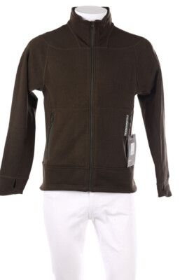 DIDRIKSONS 1913 fleece jacket Logo Print S olive brown TEMPEST USX JKT NEW