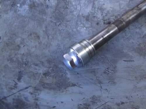 Yamaha Virago XV700 Front Wheel Axle Bolt & Spacer 1984 XV 700 - Picture 3 of 3