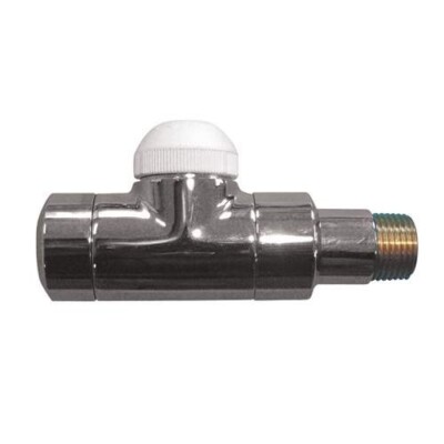 Thermostatventil HERZ-TS-90-DG 1/2'' Chrom DE LUXE, Durchgangsform