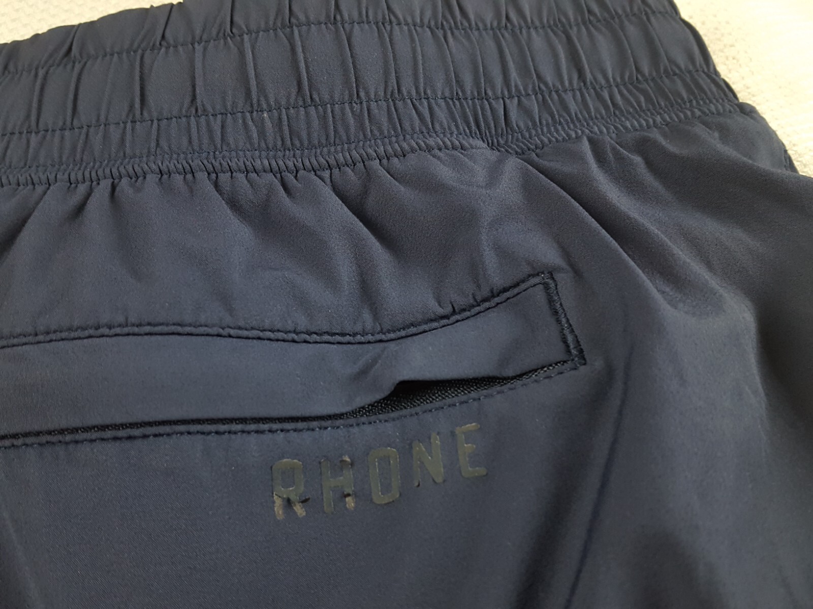 RHONE 141364 Men’s Versatility Unlined Shorts Blue Drawstring Workout XXL 38X7
