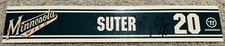 Ryan Suter Minnesota Wild Game Used Locker Room Nameplate -Signed Autographed