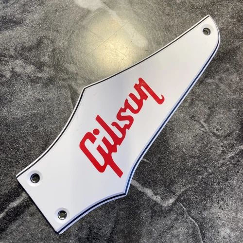 3 Ply White Truss Cover for Gibson Firebird Studio 2004-2008 + Red Gibson Decal