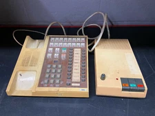 NEC ET 16-1 Phone (White/Yellowed) w/ Add On Northern Telecom Unit 