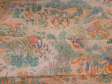 Vtg 1995 Beatrix Potter Fabric 52 x46 Peter R...