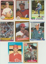 Huge 35 + different BILL GULLICKSON card lot 1981 - 1995 Expos Yankees Tigers