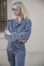 Navy Blue Slim Bomber Jacket with Joggers sets