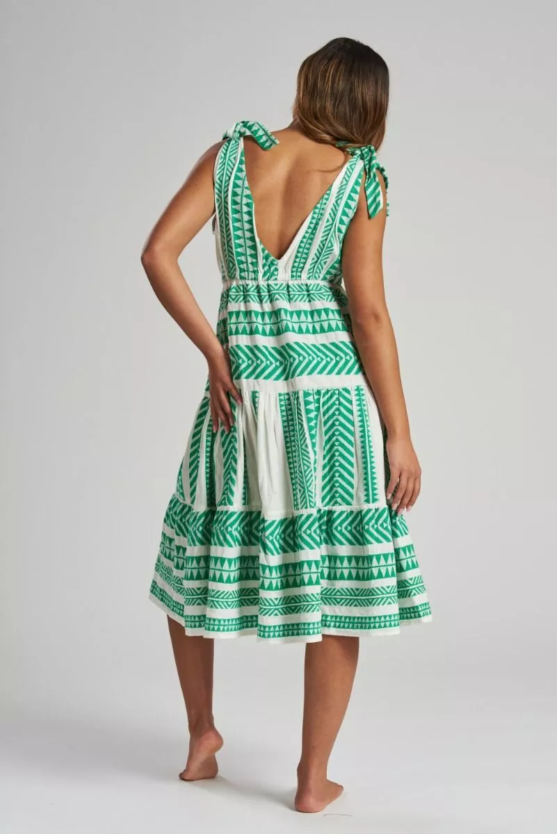 Green beach dress cheap