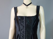 Corset Bustier Femme En Satin Et Dentelle - Laçage Dos, Effet Taille Fine, Pour Mariée, Soirée, Vintage - 7