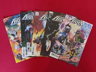 COSMIC GHOSTRIDER DESTROYS THE MARVEL UNIVERSE. 1,2,4,5A,5B Marvel - Image 1 of 4