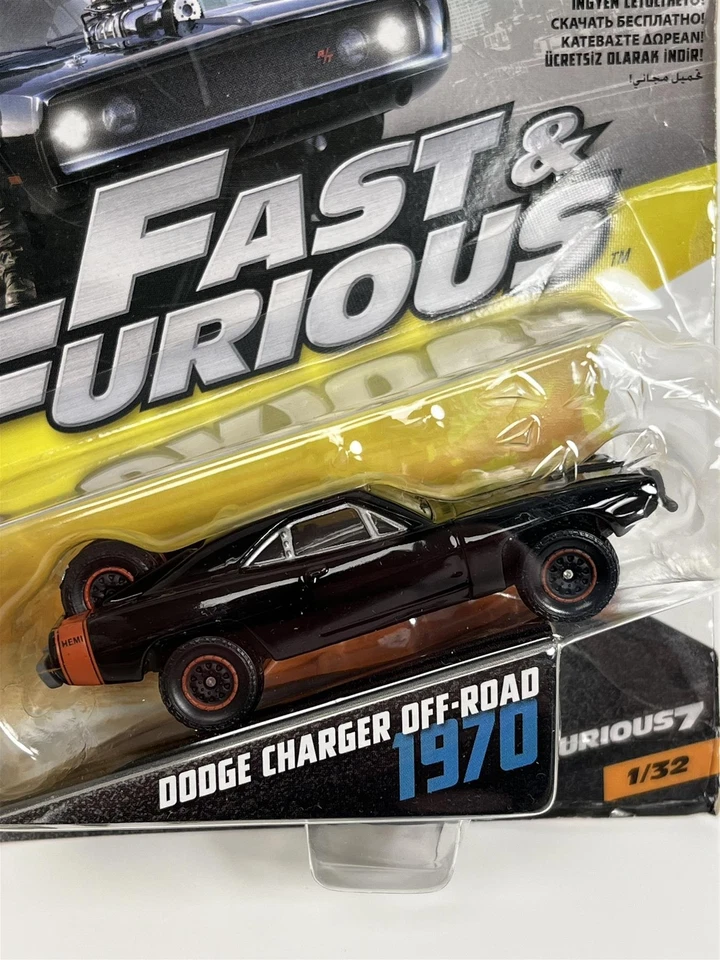 Fast & Furious Dodge Charger Off Road 1970 1:55 Scala Mattel FCF36D B19 - Immagine 2 di 4