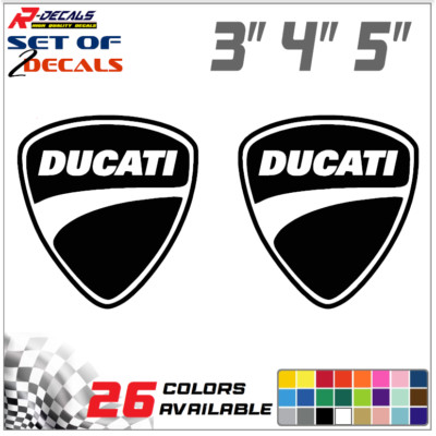 Custom Vinyl decal 2 pcs set for DUCATI  Motorcycle Bike decals, Sticker