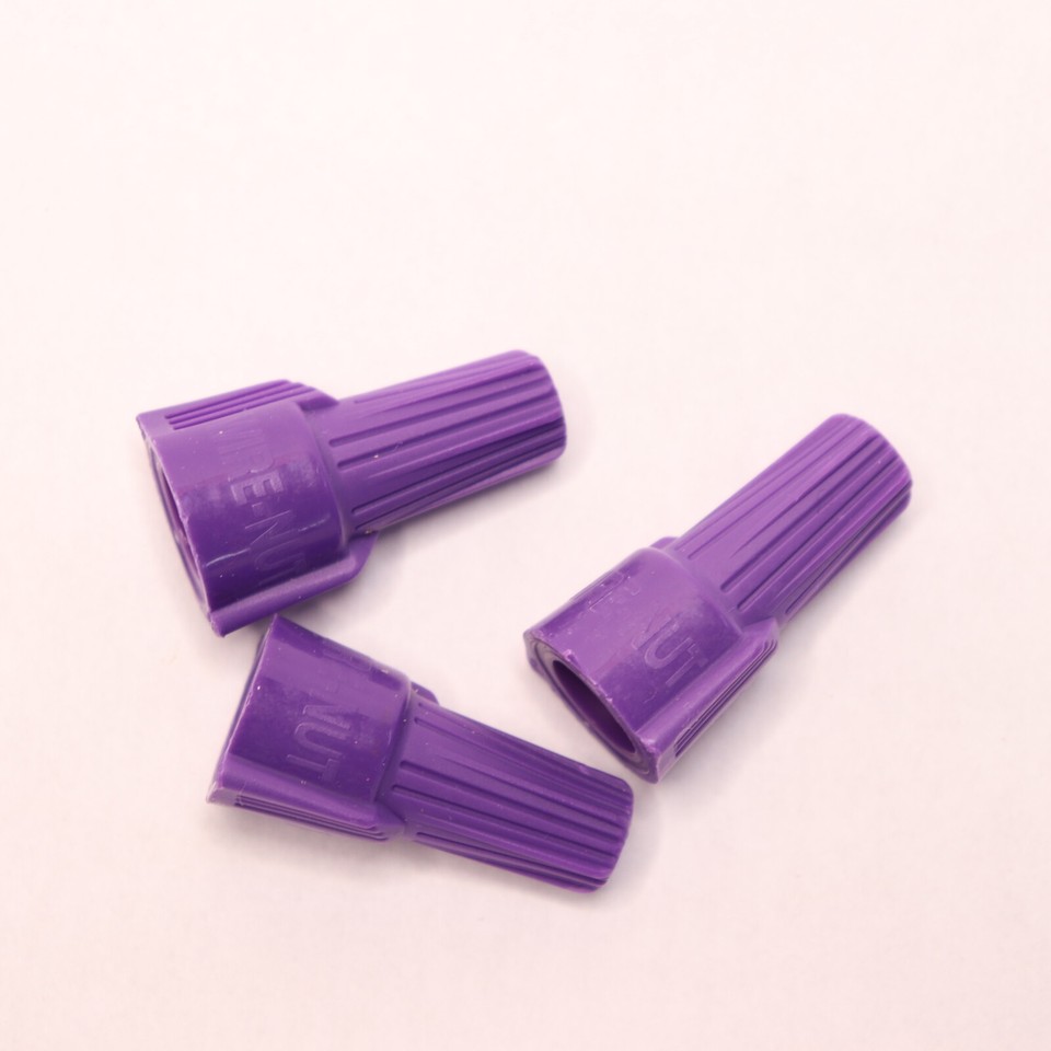 (3Pk) Ideal Twister Wire Connector Al/Cu Purple 1210 AWG 301765S