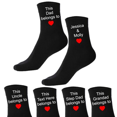 personalized dad socks