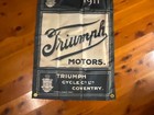 TRIUMPH Motor cycle 1911. bsa  print wallhanging flag banner HOME DECOR MAN CAVE