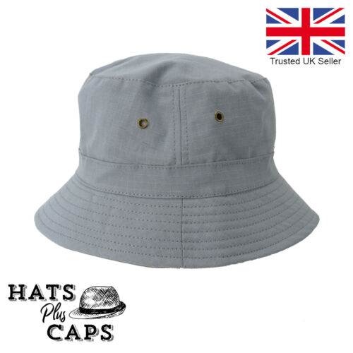 Bucket Hat Ripstop Cotton Lightweight Short Brim Travel Sun Hat Summer Festival - Picture 8 of 17