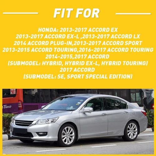 Front Driver & Passenger Bumper Bracket Set For 2013-2017 Honda Accord Sedan - Picture 7 of 13