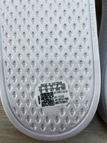 Adidas Adilette Aqua Uomo Slides Bianco Nero Sandalo (F35539) Unisex Taglia 12 NUOVO - Foto 5 di 6