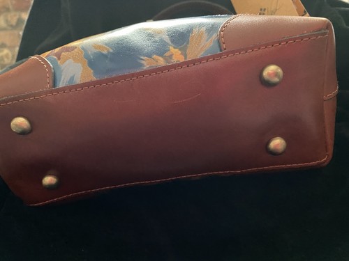 Patricia Nash Kettlewell Handbag Marigold Harvest- Leather w/Shoulder Strap NWT - Picture 3 of 9