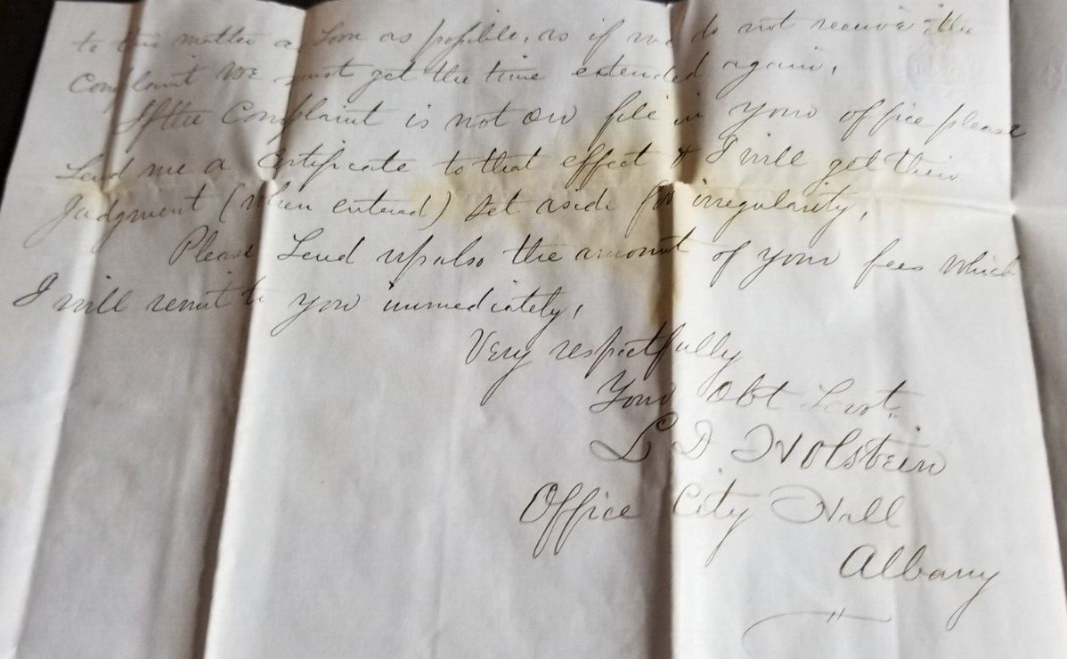 U.S. FLS w/ contents(1849) Albany, NY to Kingston,NY{cvr471} eBay