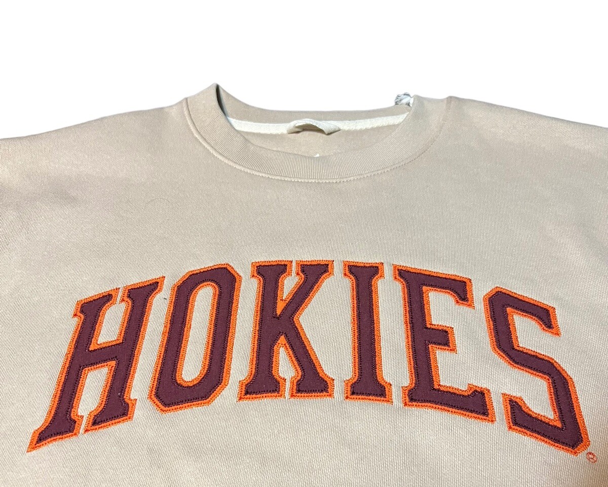 Unwind By League Virginia Tech Hokies Sweatshirt Crewneck Large