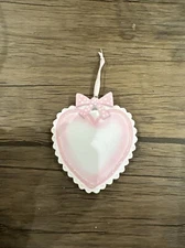 Baby Pink Heart Girl  Pink Personalized Christmas Ornament