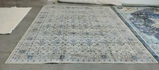 LIGHT GREY / BLUE 10' X 13' Back Stain Rug, Reduced Price 1172706997 BNT870G-10