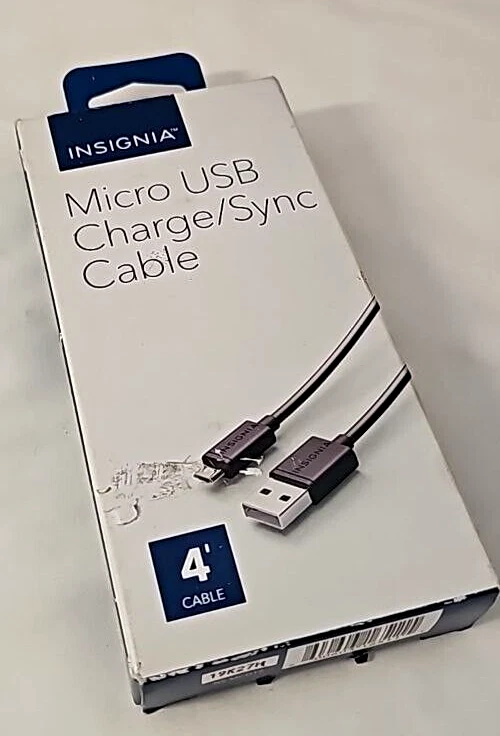Insignia 4ft Micro USB Charge Sync Fast Cable for Phones Samsung LG Motorola - Image 2 of 4