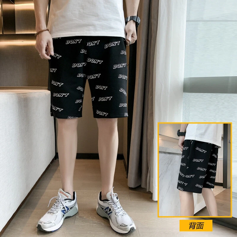 Men Fashion Summer Korean Style Loose Cotton Mid Rise Casual Sport