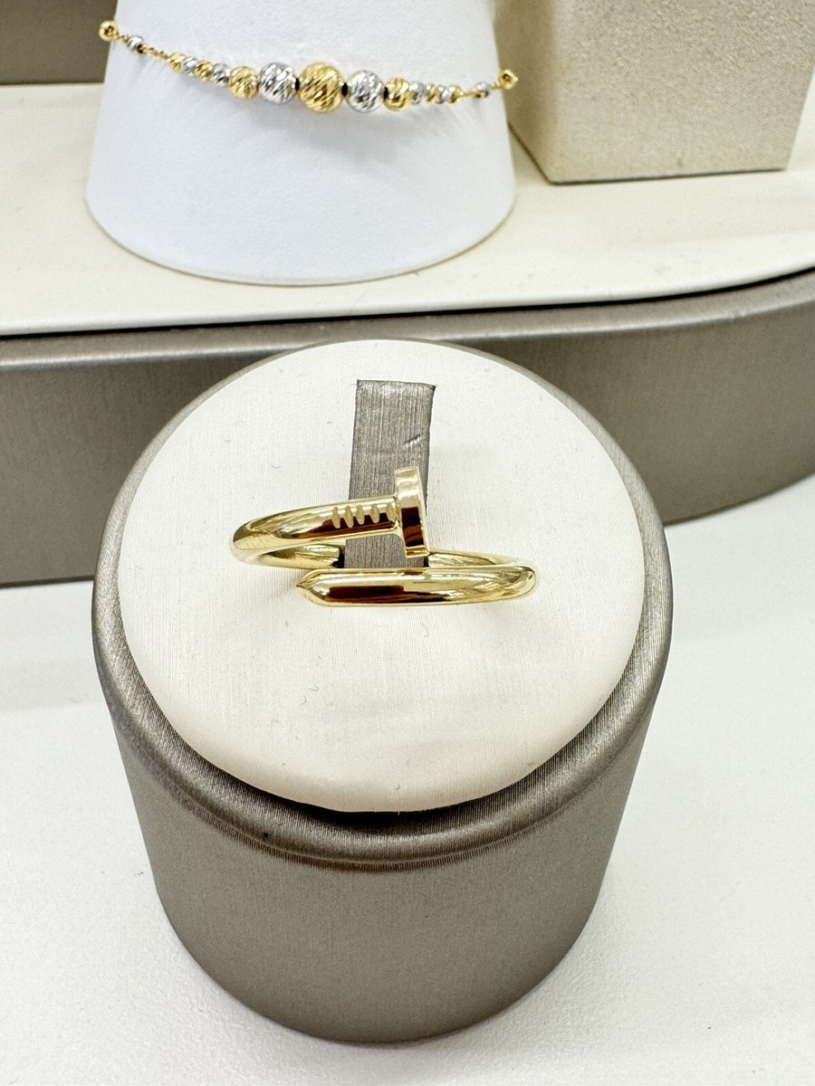 ANELLO DONNA CHIODO IN ORO GIALLO 18KT TITOLO 750 PESO GRAMMI 2,89