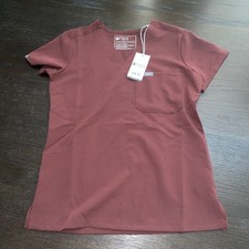 NWT FIGS Womens Catarina One pocket scrub XXSP XXS/P / Rust Brown Color