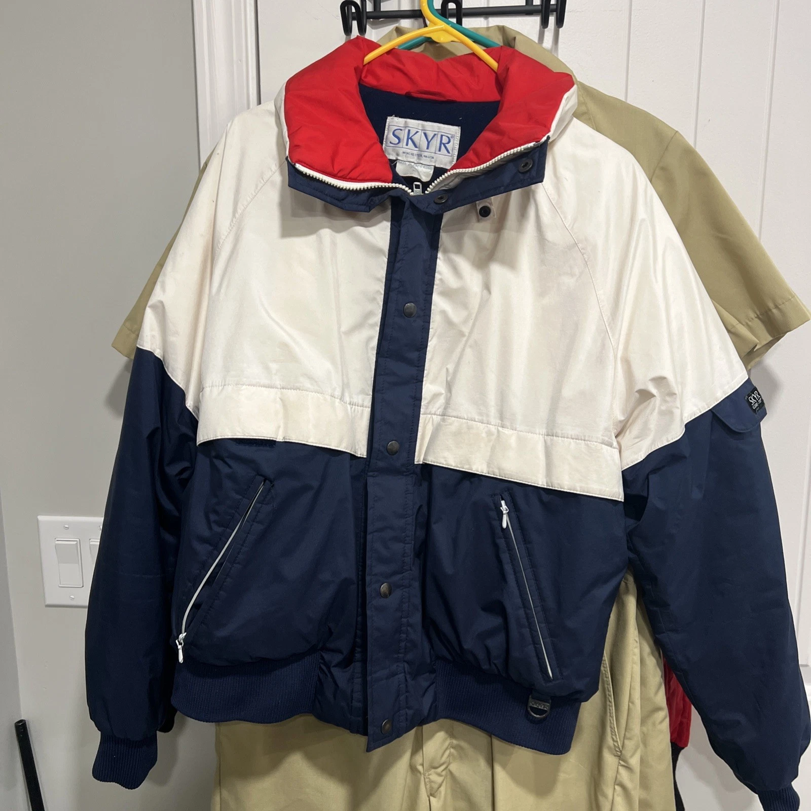 Vintage SKYR Gore-Tex Jacket Men M Ski Snow Outdoor Full Zip Lined Gor Tex