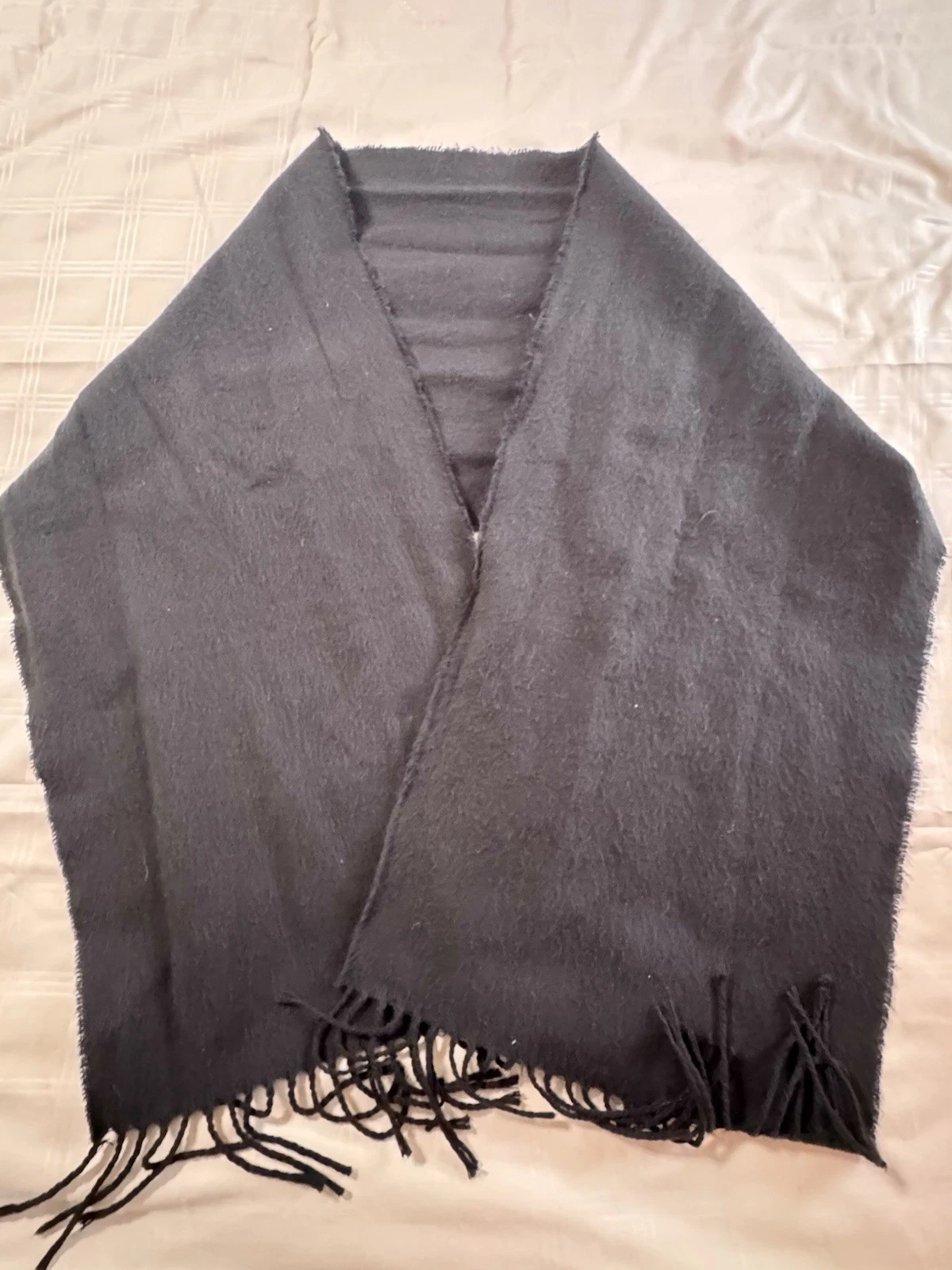Vintage ZYLOS Cashmere Overcoat Green Men's 44L Yugoslavia W/ Bonus Italy Scarf image 13