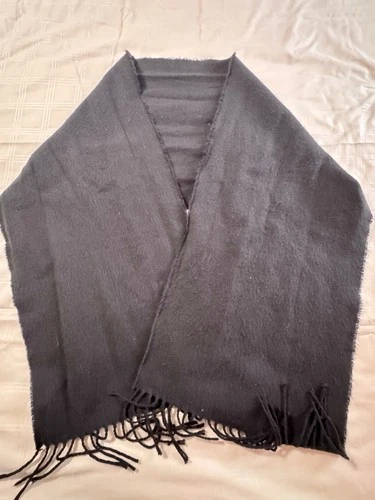Vintage ZYLOS Cashmere Overcoat Green Men's 44L Yugoslavia W/ Bonus Italy Scarf image 13