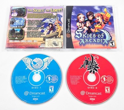 SKIES OF ARCADIA COMPLETE CIB 2000 Authentic Sega Dreamcast