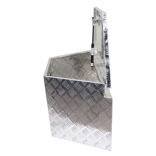 Caja de herramientas de almacenamiento de lengüeta debajo de la carrocería camioneta remolque 29"x 15" - Imagen 4 de 5