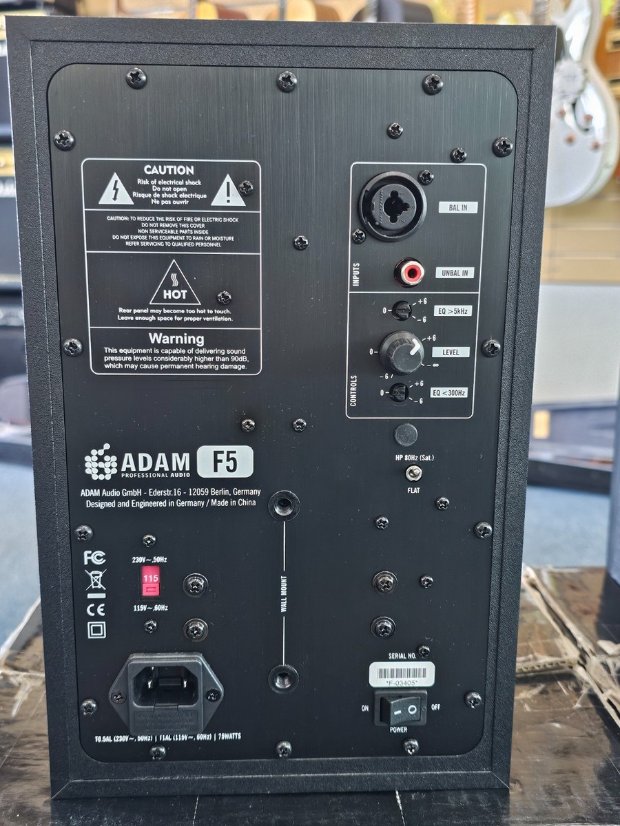 Adam Audio - F5 Active Studio Monitor Pair Nearfield (Black) Pre