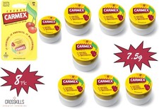 Image of CARMEX CHERRY POT 7.5G - SPF15 -8pk BRAND NEW - ORIGINAL PACK