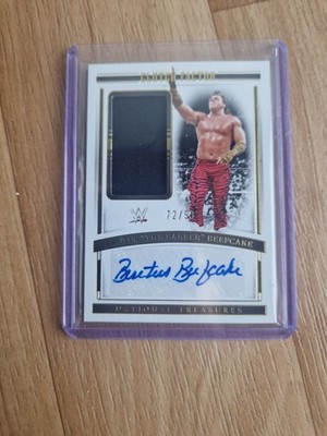 WWE Panini National Treasures Brutus Beefcake Relic Autograph /99 CF-BBF
