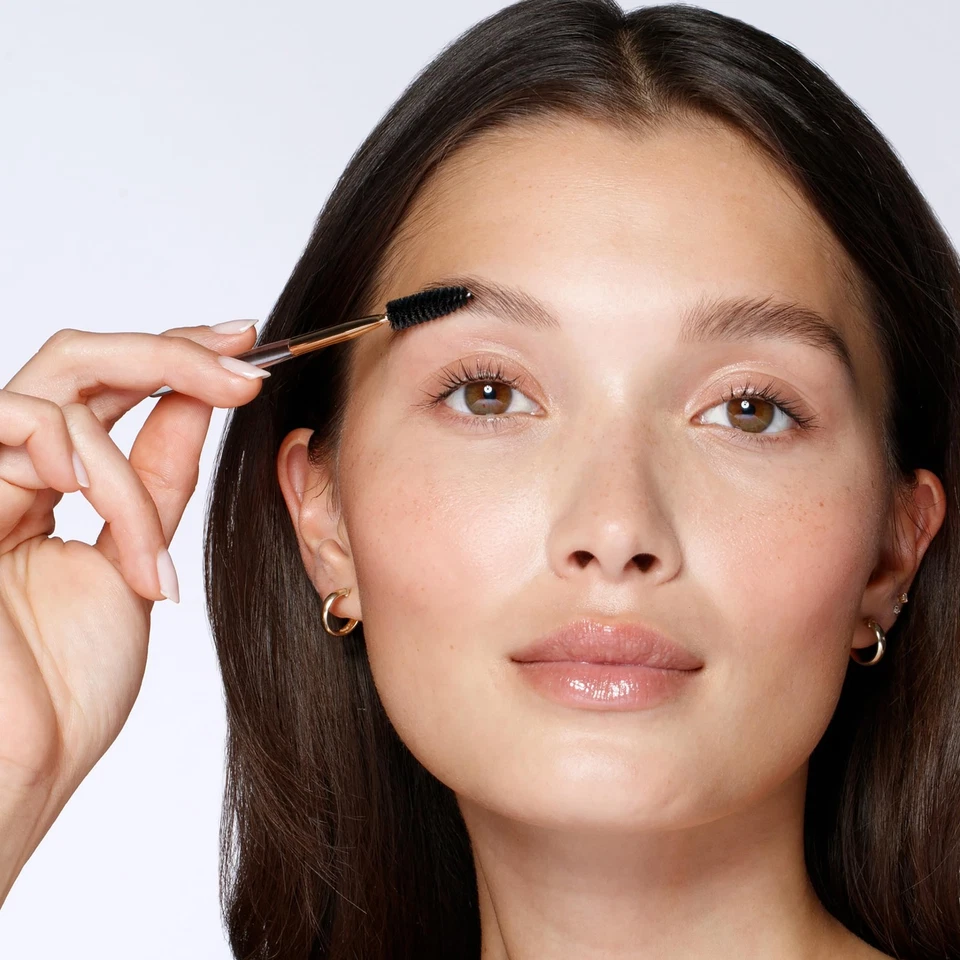 Italian Stainless Steel Brow Shaping Scissors And Brush Set For Precision Tri... - Image 3 of 4