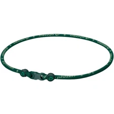 Phiten Classic Star Titanium Single Strand Necklace Forest - 18 Inch