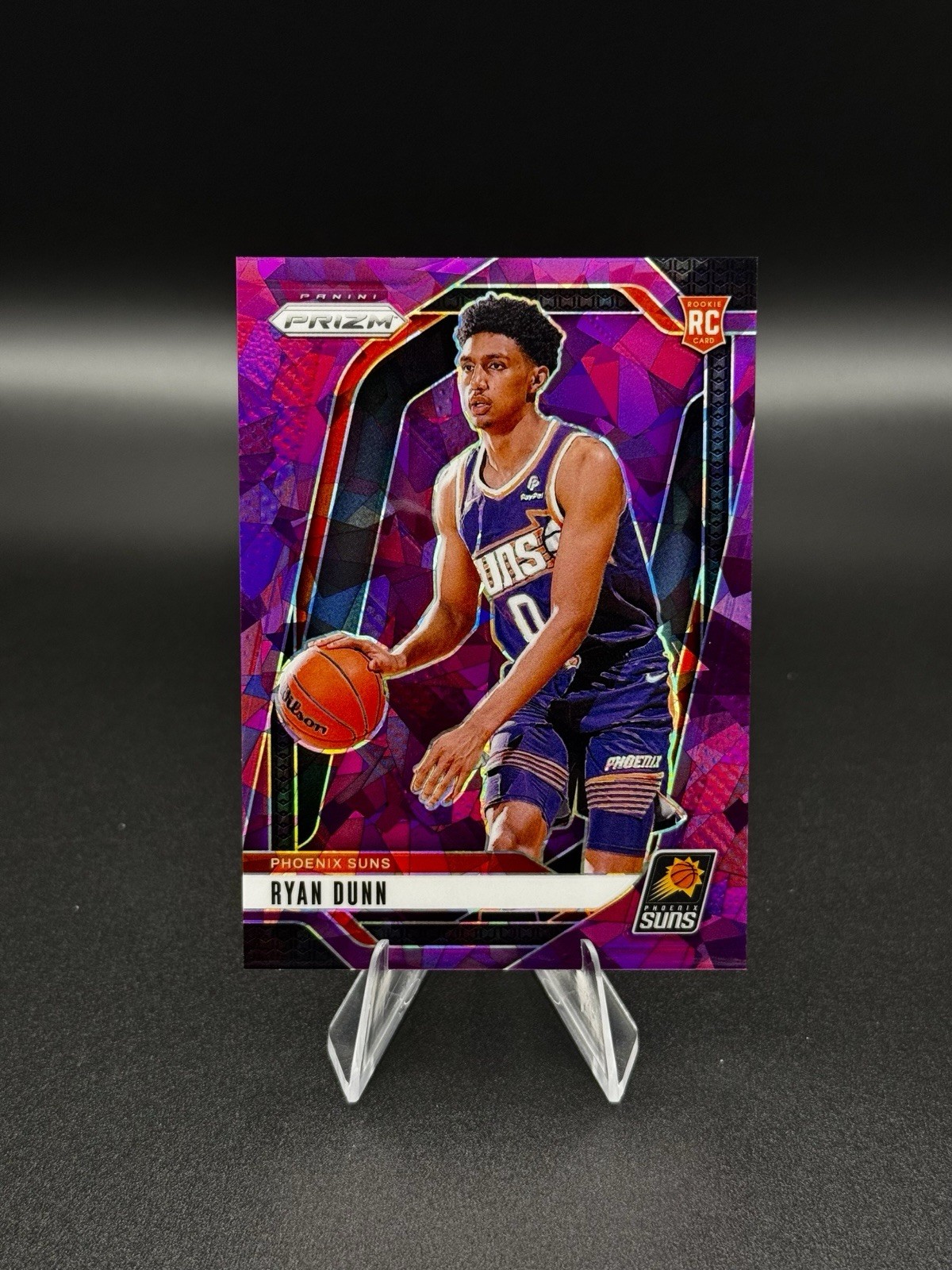 2024-25 Panini Prizm - Ryan Dunn /149 Purple Cracked Ice #258 (RC)