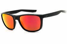 NIKE ESSENTIAL ENDEAVOR M FQ4764 010 Sunglasses Black Frame Red Mirror Lens 57mm