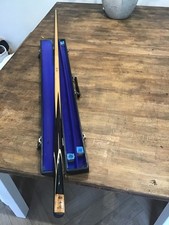 Vintage Riley Two Piece Steve Davis Ultima pool cue by Dufferin . Superleague
