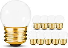 OHLECTRIC 10 Pack - S11 Ceramic White Night Light Bulbs | 