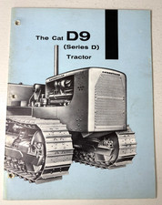 Caterpillar The Cat D9 Series D Tractor Brochure 1956 Vintage 31 Pages